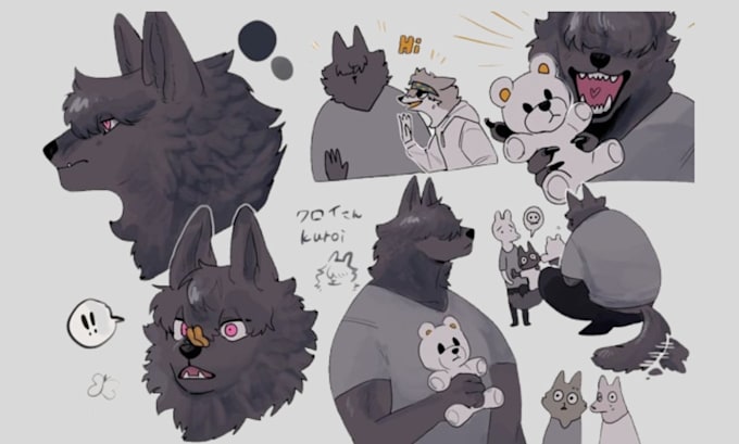 do furry ref sheet fursona ref anthro ref sheet furry  design