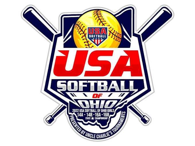 design unique softball logo with one day delivery