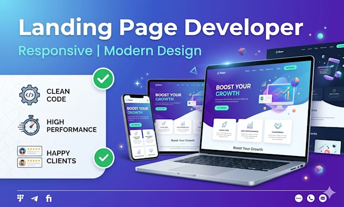 create a responsive landing page