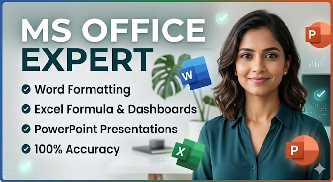 handle professional ms word excel and powerpoint projects