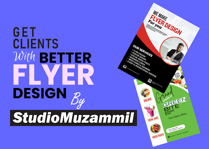 create professional flyer and custom designs
