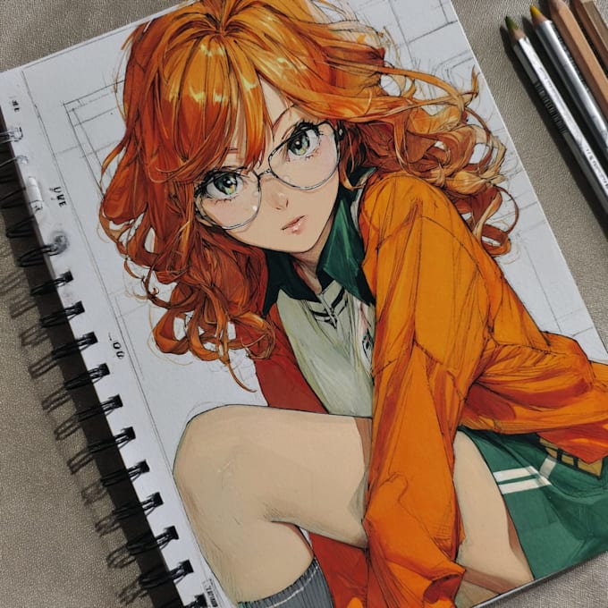 draw beautiful anime art illustration