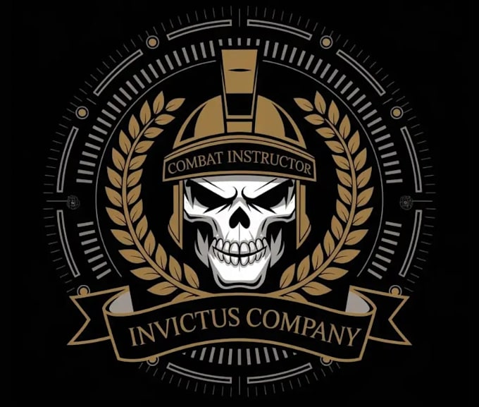 draw skull skeleton artwork for logo and merchandise