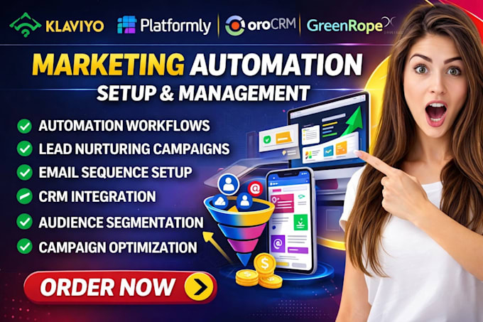 do klaviyo platformly mautic orocr greenrope bitrix24 marketing automation