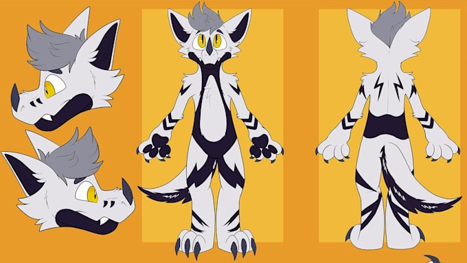 create anthro fursona ref sheet furry oc reference sheet furry ref sheet sfw oc