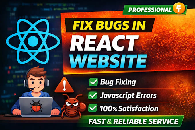 fix bugs in react website