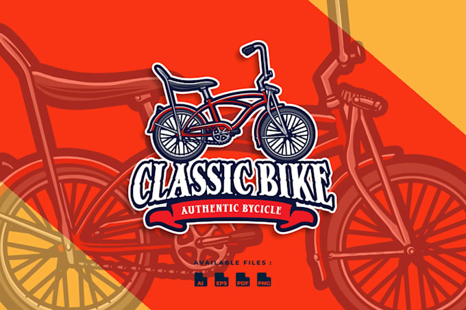 design good looking bike logo with original concept