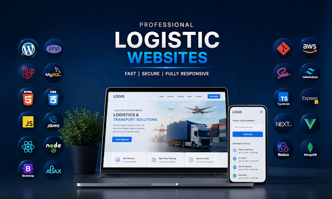 design and develop professional logistic websites for your business