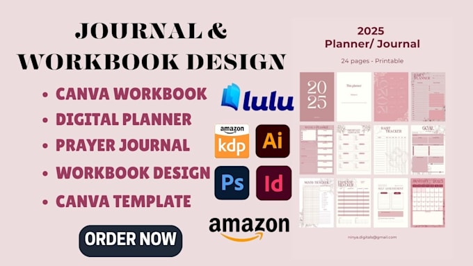 format design prayer digital journal workbook digital planner worksheet on canva