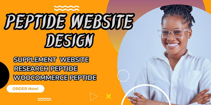 do biotech peptide website store design medical nutraceutical research website
