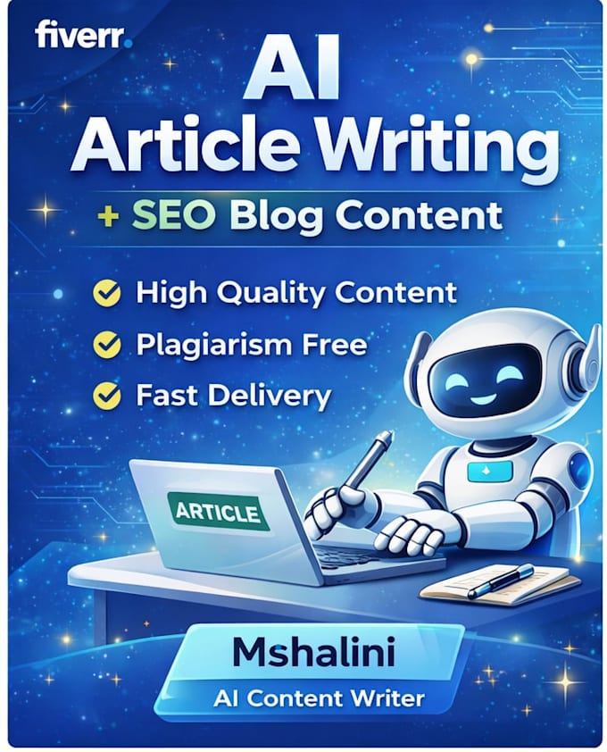 write high quality ai articles and blog posts