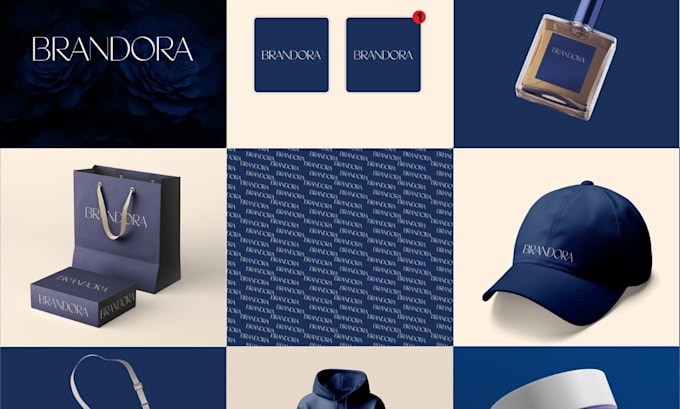 do logo design and branding kit package with brand identity