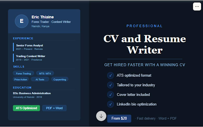write a professional CV and resume that gets you hired