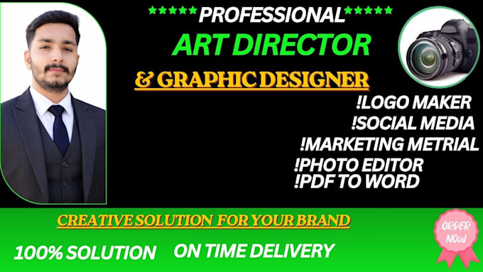 be your graphics designer and art director