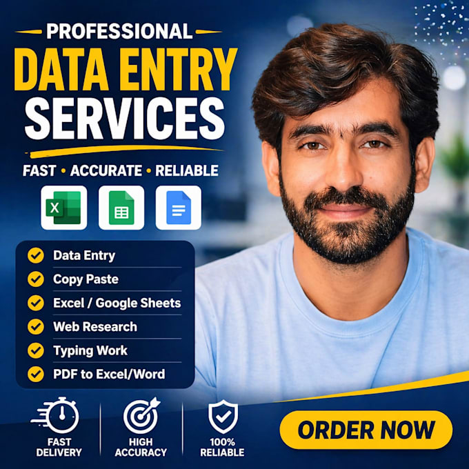 do accurate data entry excel copy paste and typing services