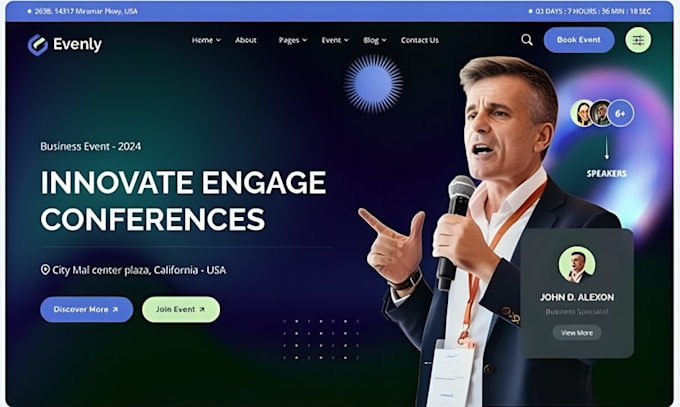 design squarespace webinar website event registration website landing website