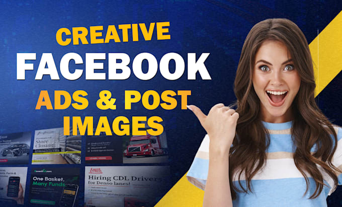 design creative facebook ad images and instagram ad posts