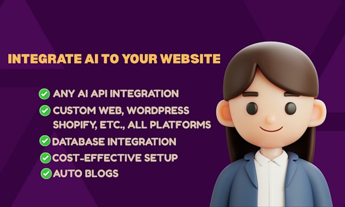 integrate any ai chat or support into your website