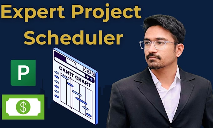 create a professional ms project gantt chart and schedule