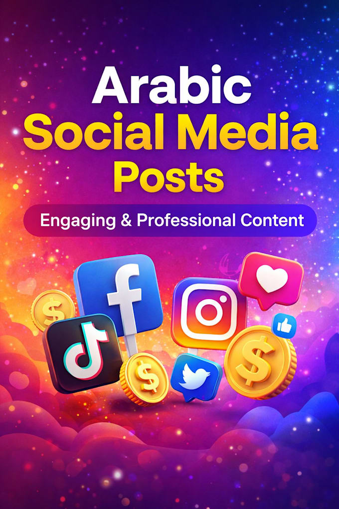 Write attractive arabic social media posts for your business by ...