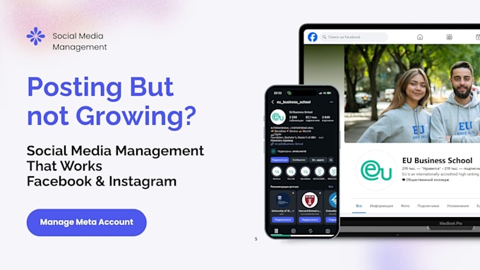 manage your facebook and instagram content