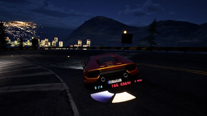 create racing game with HQ features