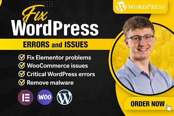fix wordpress errors bugs critical issue elementor woocommerce malware fix