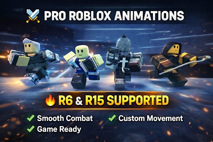 create smooth combat and movement roblox animations
