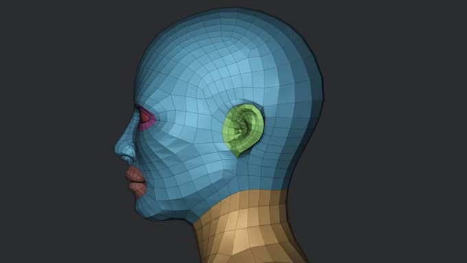create a custom 3d realistic face model