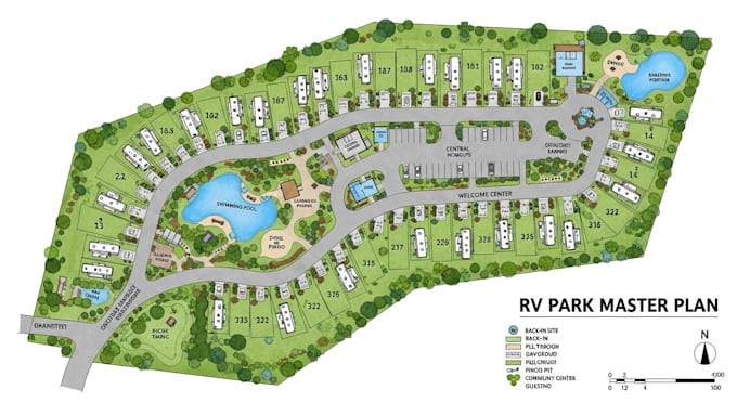 render 2d site plan 3d master plan lot subdivision landscape design