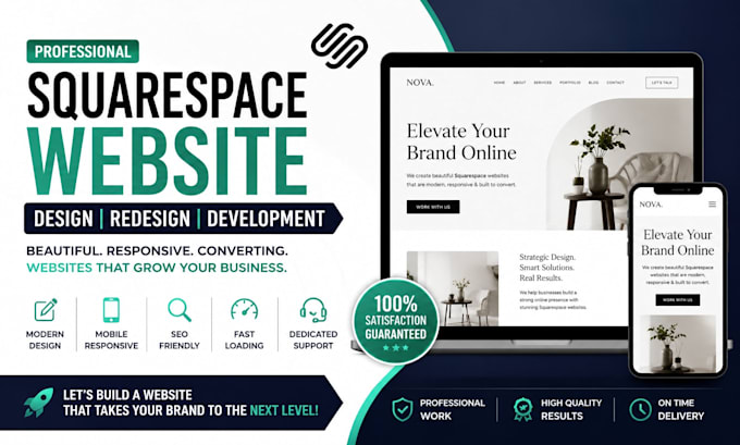 revamp squarespace website, new squarespace, website design, web development