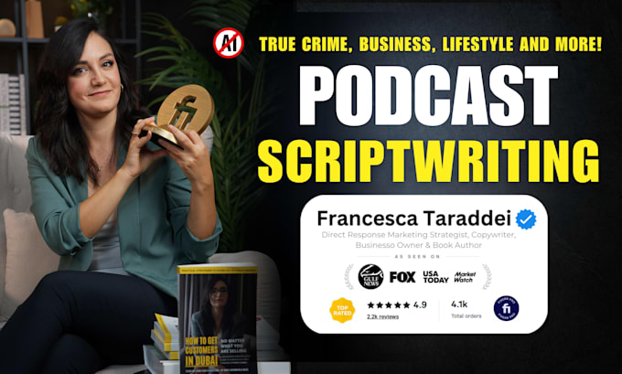 write binge worthy true crime podcast scripts and more