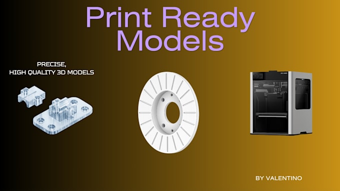 high precision 3d modeling for print ready parts