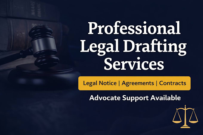draft legal notice, agreement and contract for you