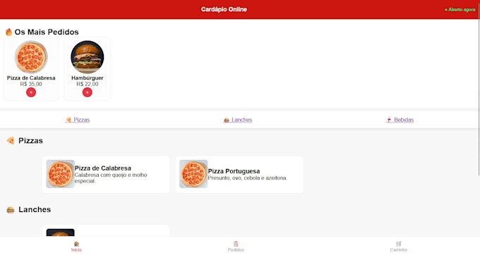 develop a premium food landing page