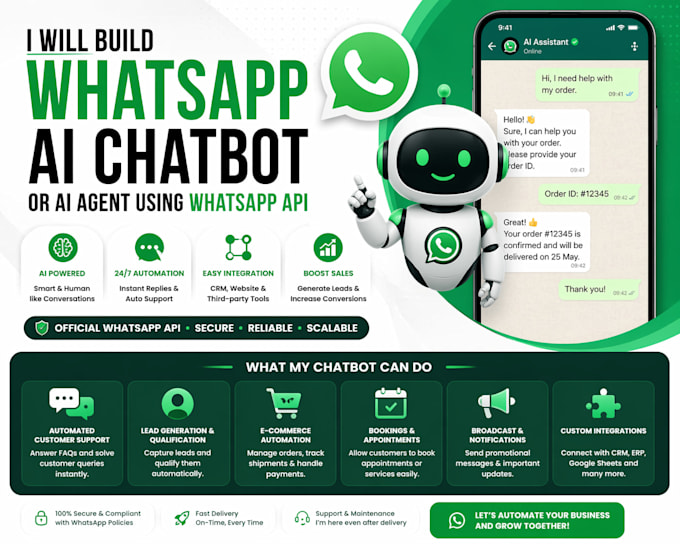 develop a professional whatsapp business bot