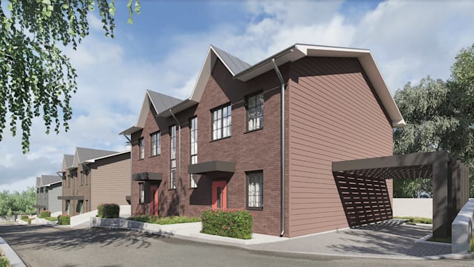 3d exterior interior design using blender, topographic model using sketchup, cgi