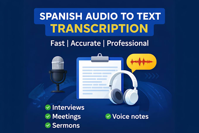 transcribe audio to text in spanish accurately