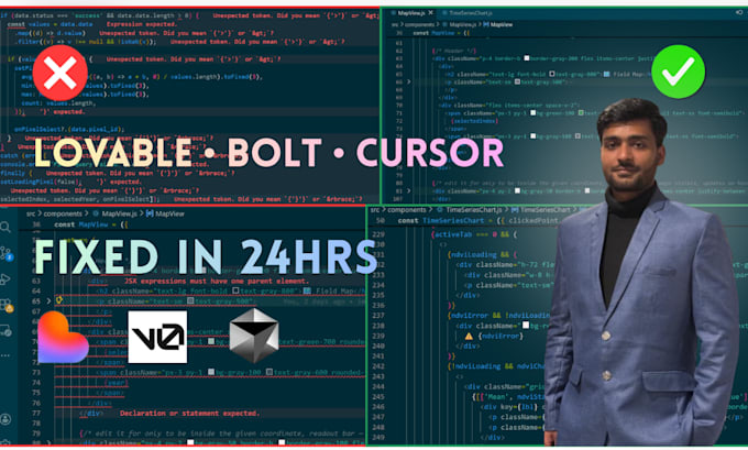 fix bugs in your lovable bolt cursor react and nextjs app