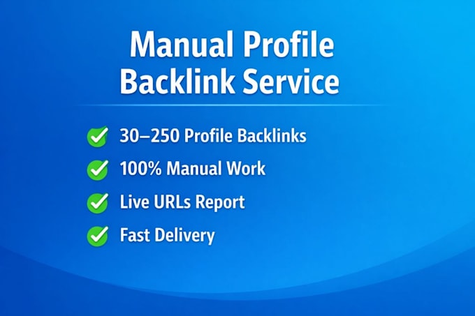 create manual SEO backlinks for your website