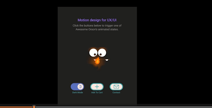 create interactive rive animation for UI UX and lottie motion design