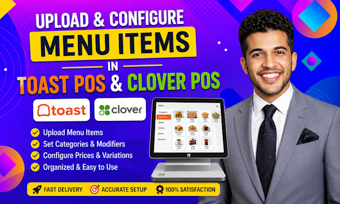 toast pos menu upload, clover pos menu setup, restaurant pos menu