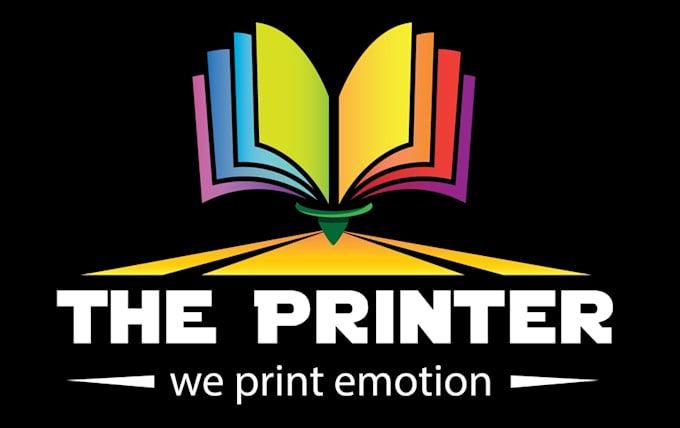 create modern printing and press logo design