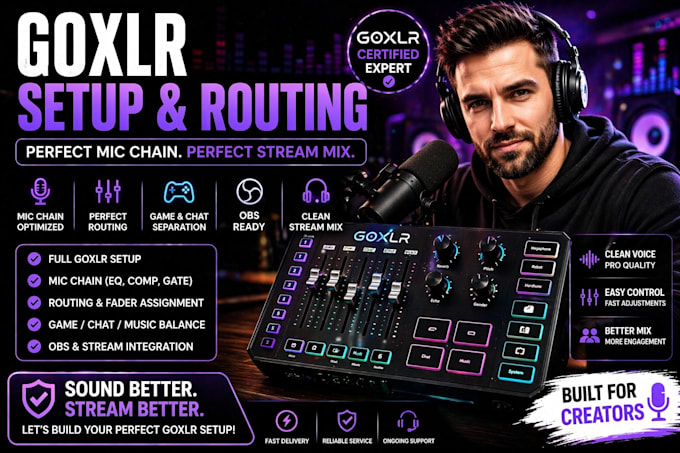 fix goxlr routing mic chain and stream mix workflow