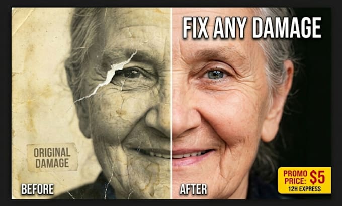 restore colorize and repair old damaged photos