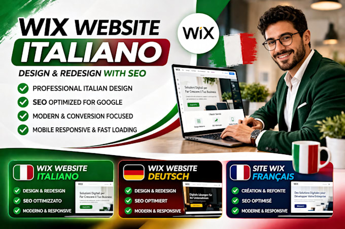 design or redesign italian wix website with SEO optimization