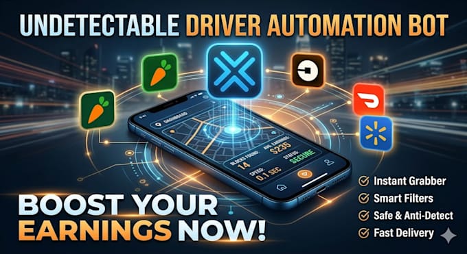 code amazon driver bot, instacart bot, doordash bot, spark driver bot, uber bot