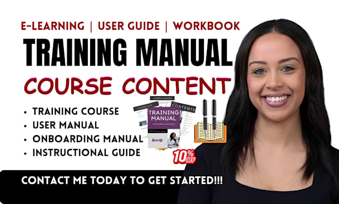 create onboarding training, elearning manual, and training manual
