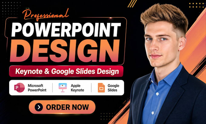 design keynote presentation, investor pitch deck design and business powerpoint