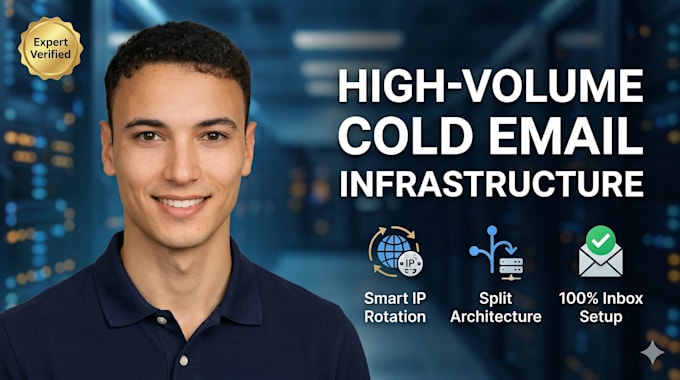 build a high volume cold email infrastructure with IP rotation